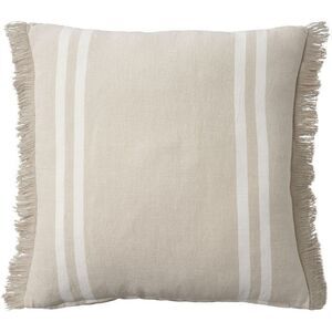 Mina Victory -  Lifestyle Cotton Linen Stripes Indoor Beige